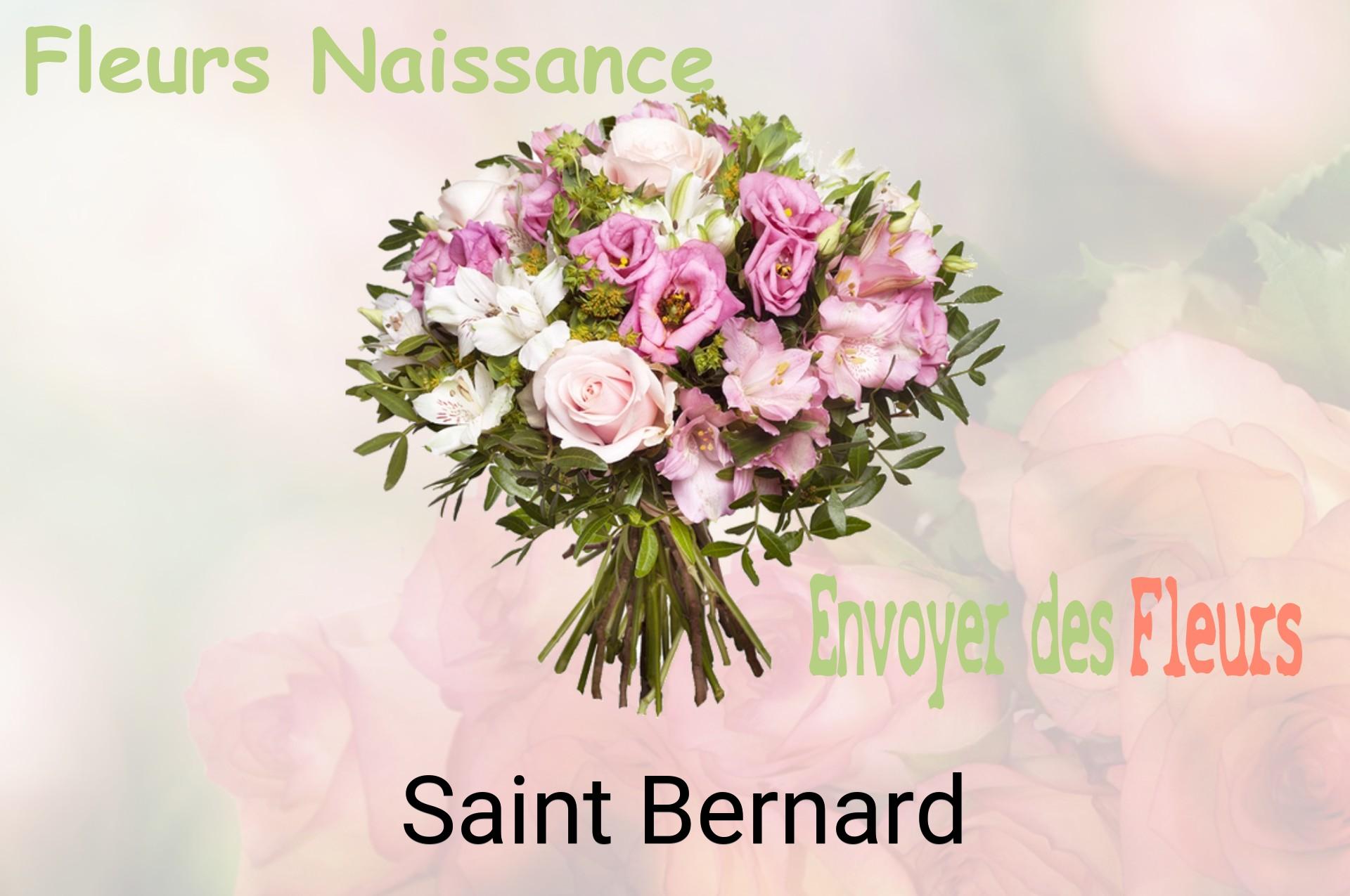Bouquet de fleurs de naissance livré à Saint-Bernard